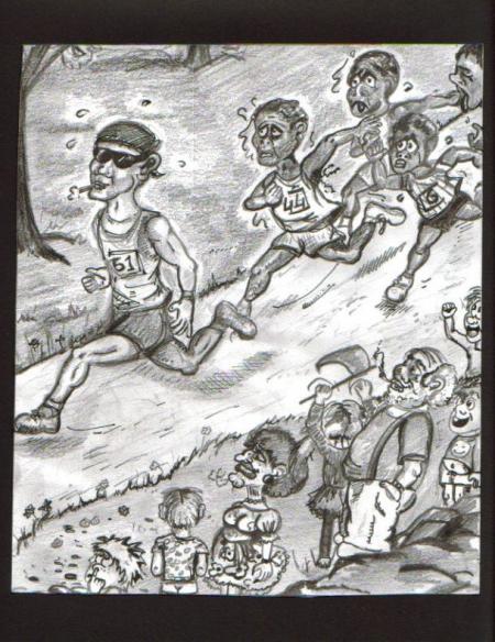 Stephane d�contract� poursuivit par la fatigue des kenyans